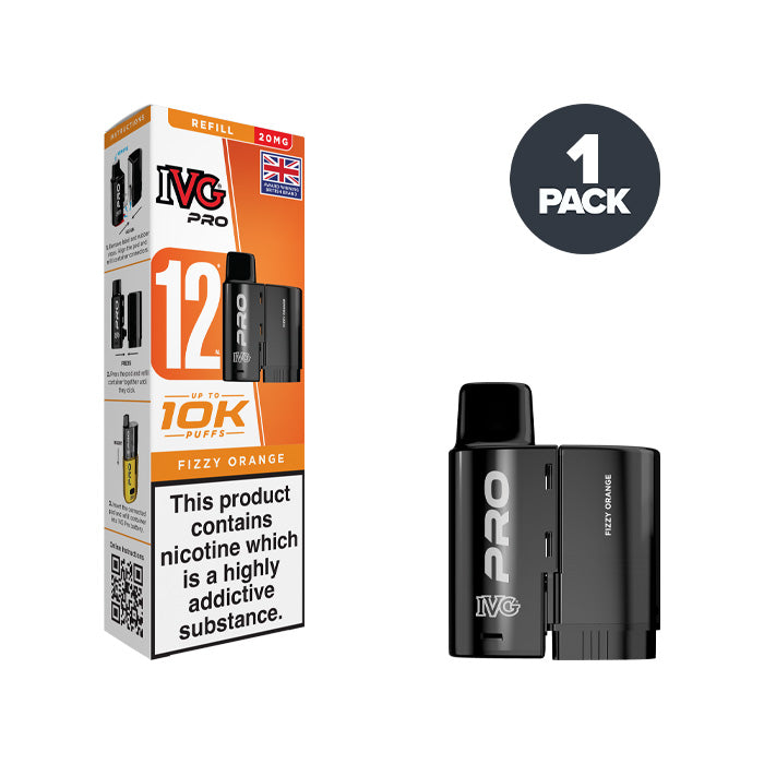 Fizzy Orange IVG Pro 12 20mg Refill Pack