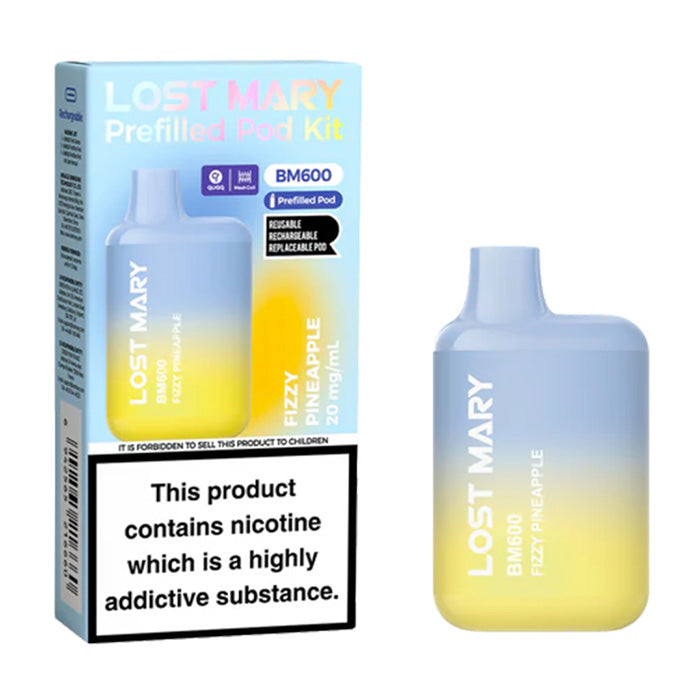 Lost Mary BM600 Prefilled Pod Kit - Fizzy Pineapple