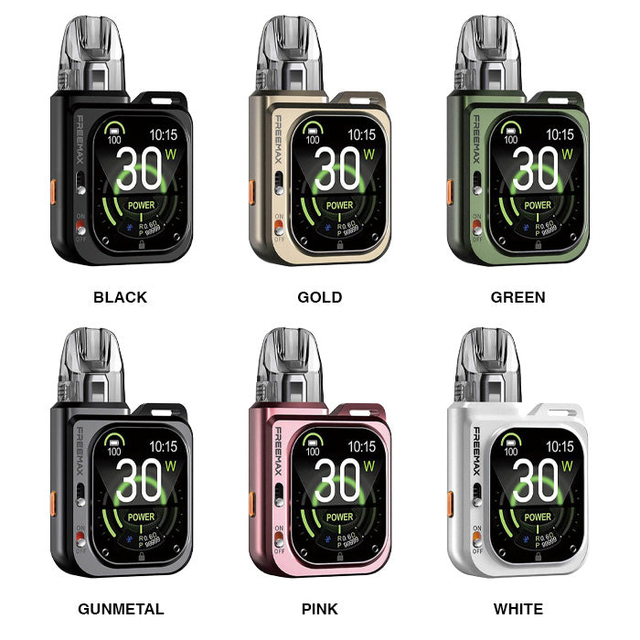 FreeMax Rexa Smart Vape Kit with all colours