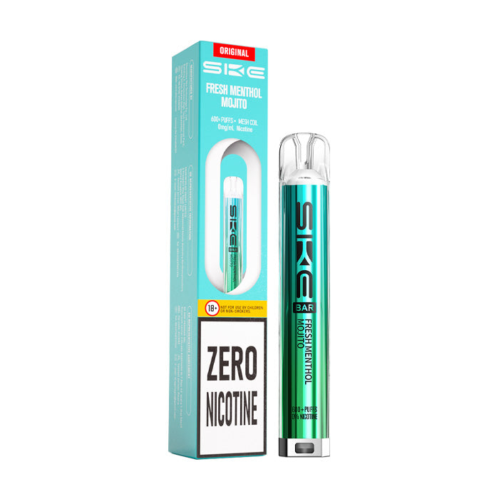 Fresh Menthol Mojito SKE Bar 600 0mg Prefilled Pod Kit and Box