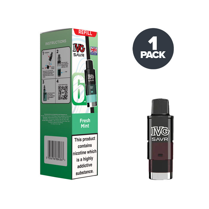 fresh mint ivg savr pod and box