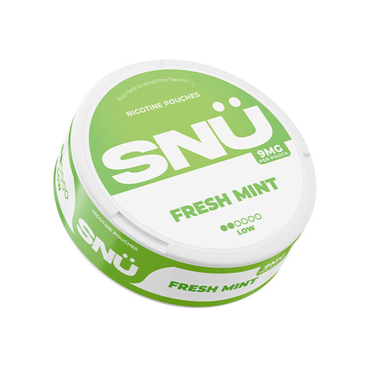 9mg Fresh Mint SNU Nicotine Pouches
