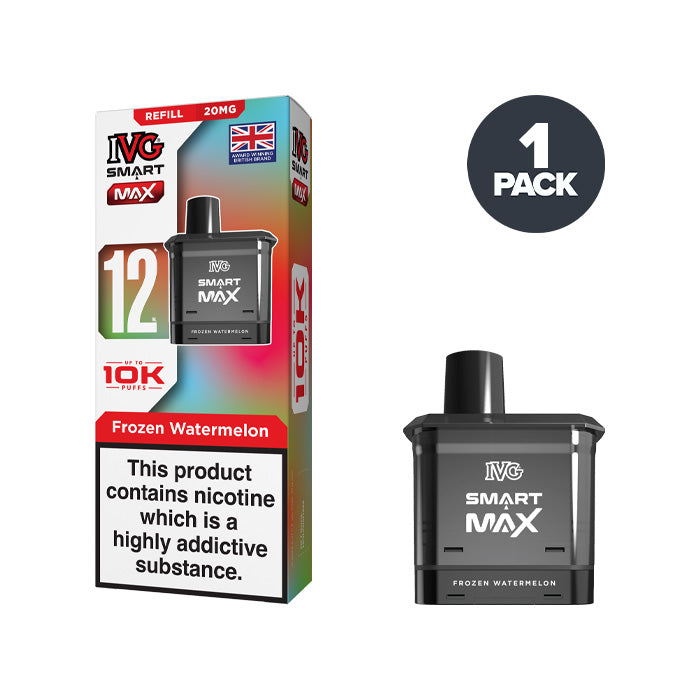 Frozen Watermelon IVG Smart Max 20mg Refill Pack and Box