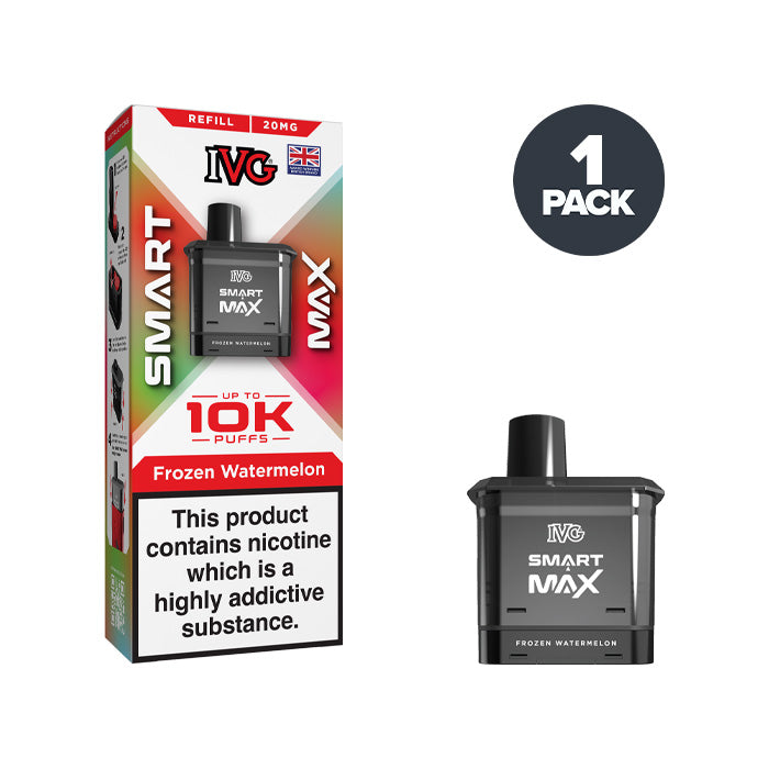 Frozen Watermelon IVG Smart Max Refill Pack and Box