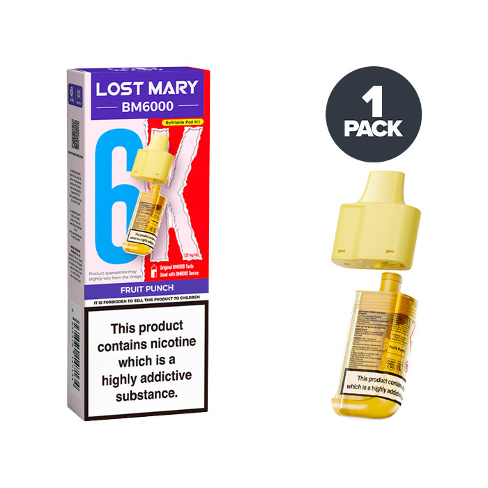 Fruit Punch Lost Mary BM6000 Refill Pack 20mg
