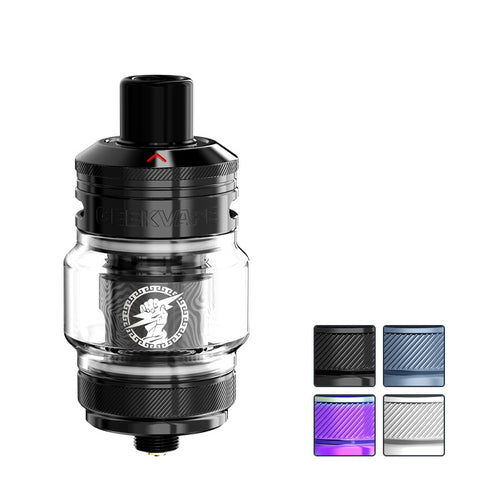 Geekvape Z Nano 3 Tank with four squares showcasing all available colours