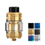 Geekvape Z Sub-ohm SE Tank with six squares showcasing all available colours
