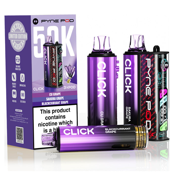 Pyne Pod Click 50K Prefilled Pod Kit Grape Edition