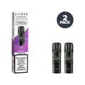 Two Grape Elf Bar 600 Prefilled Pods with Box