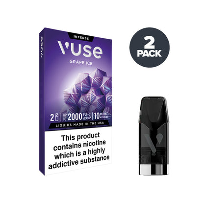 Grape Ice 10mg Vuse Intense Pod and Box