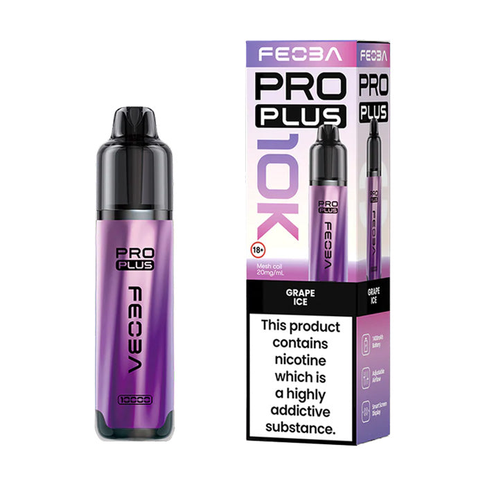 Grape Ice Feoba Pro Plus 30K Pod Kit and Box