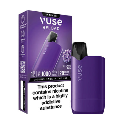 Grape Ice Vuse Reload Box Pod Kit and packaging