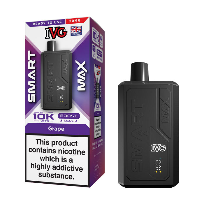 Grape IVG Smart Max Prefilled Pod Kit and Box