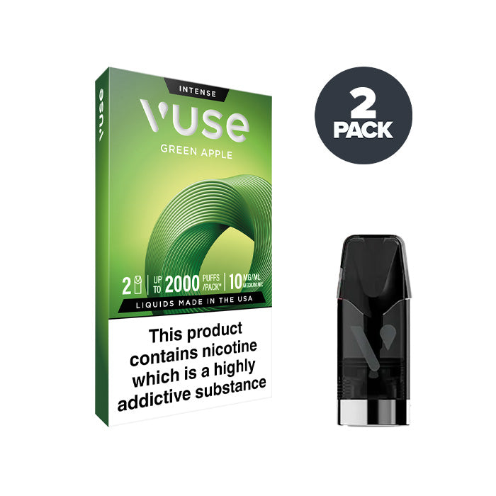 Green Apple 10mg Vuse Intense Pod and Box
