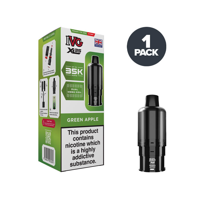 Green Apple IVG XL35 Prefilled Pod and Box