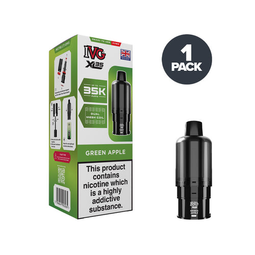 Green Apple IVG XL35 Prefilled Pod and Box
