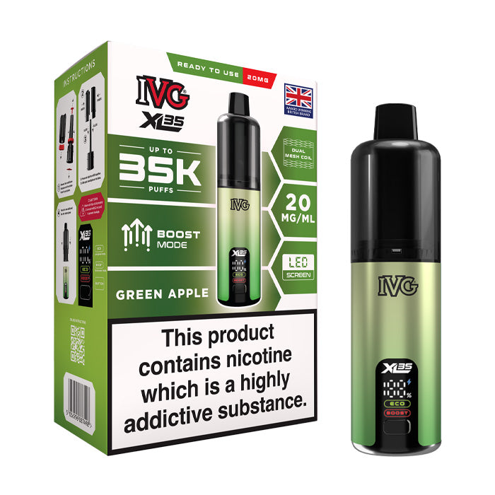 IVG XL35 Prefilled Pod Kit - Green Apple