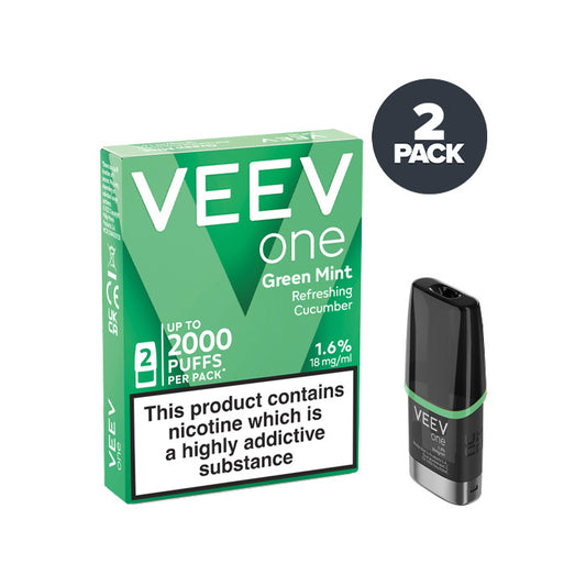 Green Mint Veev One Prefilled Pod and Box