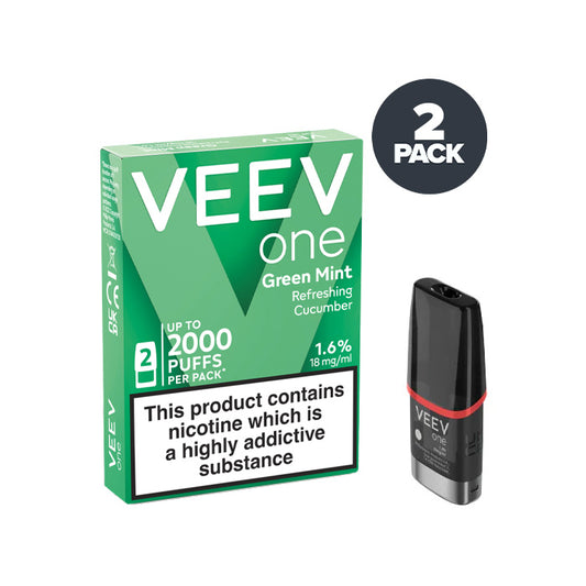 Green Mint Veev One Prefilled Pod and Box