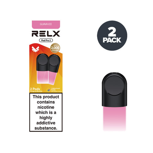 Guava Ice Relx Pod Pro 2 Pod and Box
