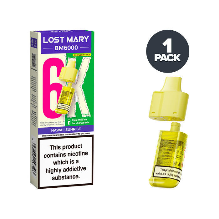 lost mary os5000 refill Hawaii Sunrise BM6000 Prefilled Pods Pure Lost Mary MO5000 2 For £20 PREFILLED KITS Flavors:Tigers Blood+