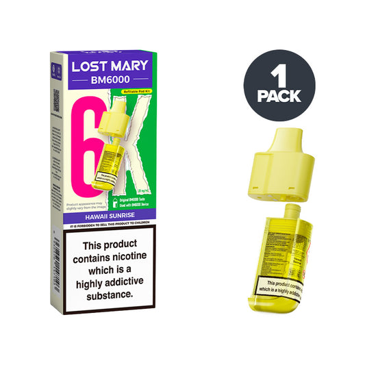 Hawaii Sunrise Lost Mary BM6000 Refill Pack 20mg