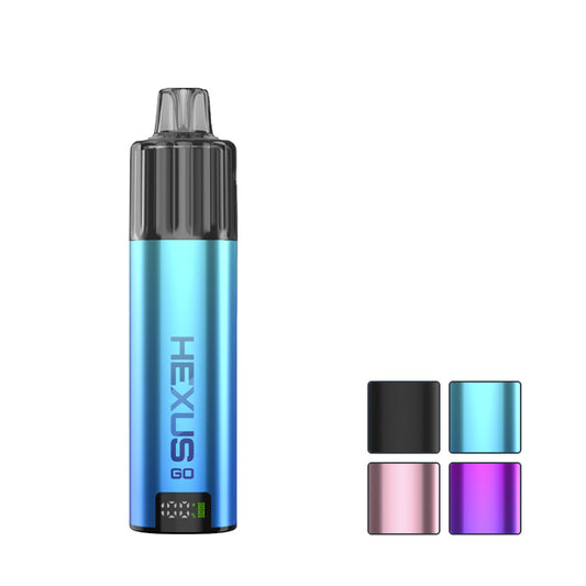 Hexus Go Pod Kit with four squares showcasing all colour options