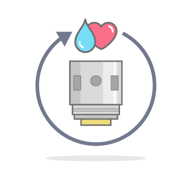 How do e-liquids affect coil life?