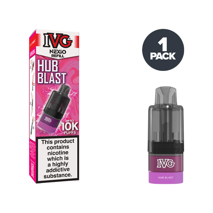 Hub Blast IVG Nexio Refill Pack and Box