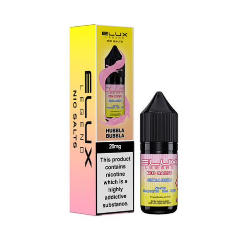 Hibbla Bubbla 10ml Nic Salt E-Liquid by Elux Legend