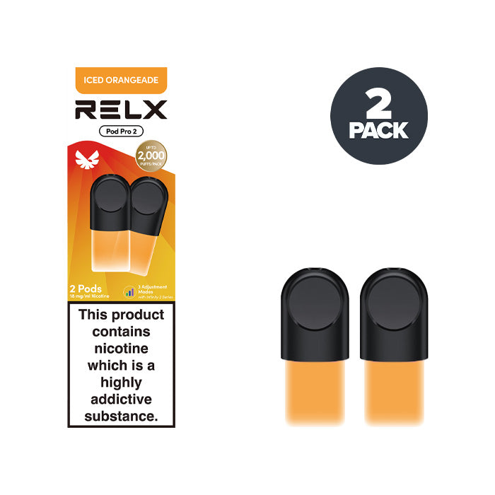 Iced Orangeade RELX Pod Pro 2 Pods and Box
