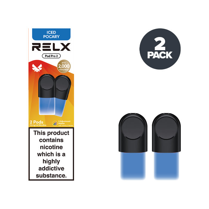 Iced Pocary RELX Pod Pro 2 Pods and Box