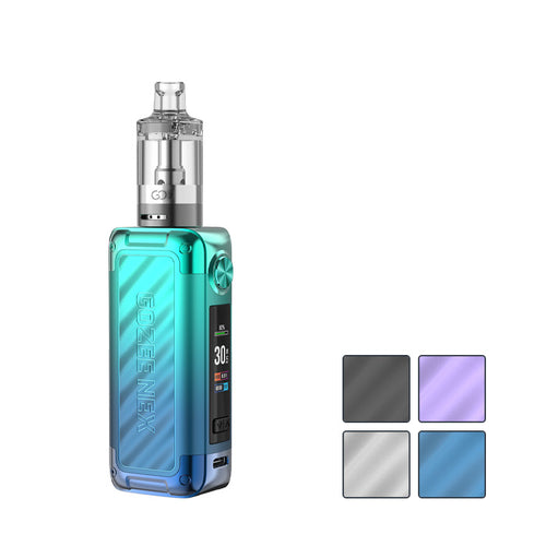 Innokin Gozee Nex Vape Kit with four squares showcasing all available colours