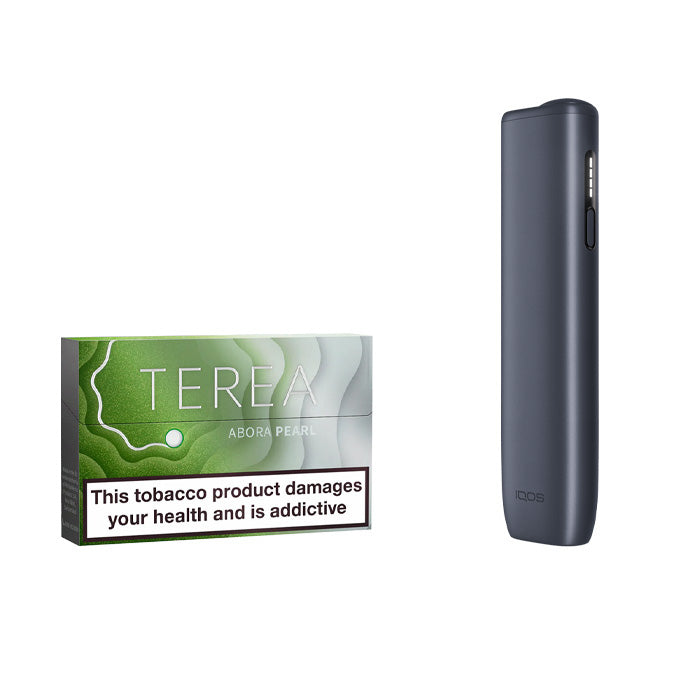 Midnight Black IQOS Iluma-i One Kit with a Pack of TEREA tobacco sticks