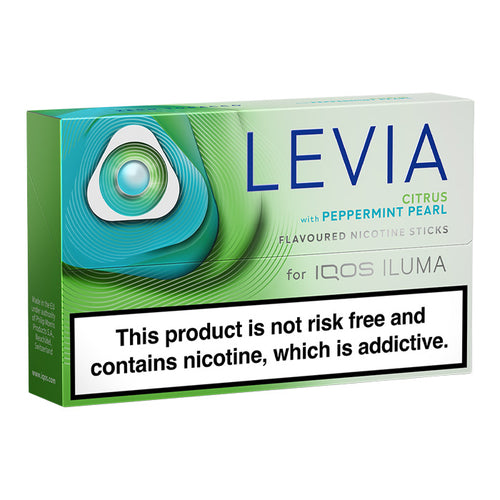 Pack of IQOS Levia Citrus with Peppermint Pearl Flavoured Nicotine Sticks