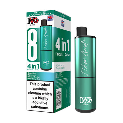 IVG 2400 Rechargeable Vape Kit Mint Edition