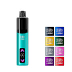 IVG Nexio Prefilled Pod Kit with eight squares showcasing eight out of the seventeen flavours available