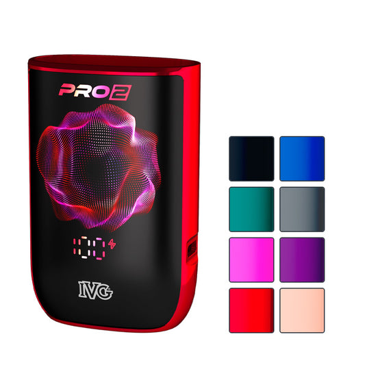 IVG Pro 2 Device with seven squares showcasing all available colours