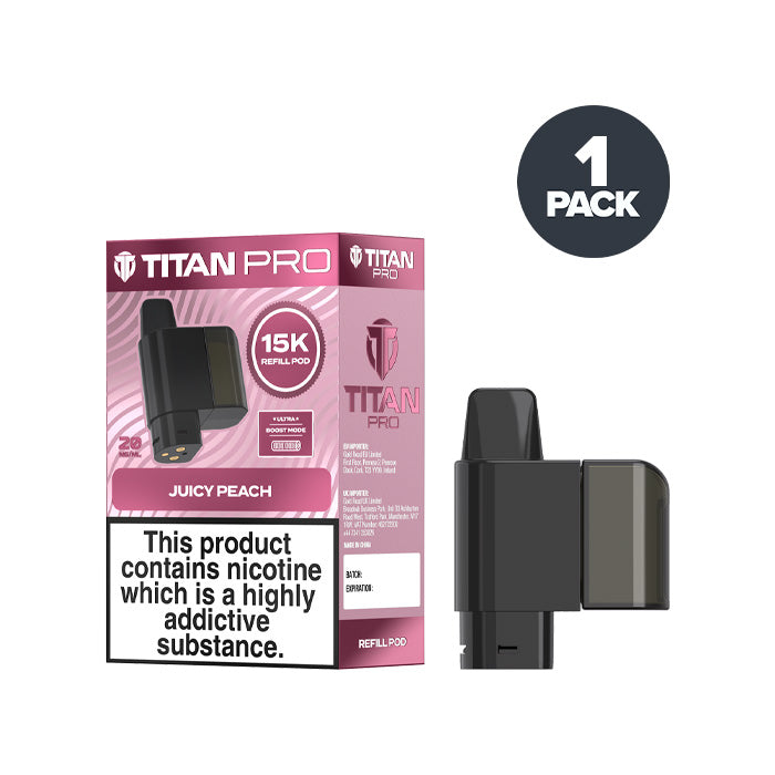 Juicy Peach Titan Pro 15K Refill Pack