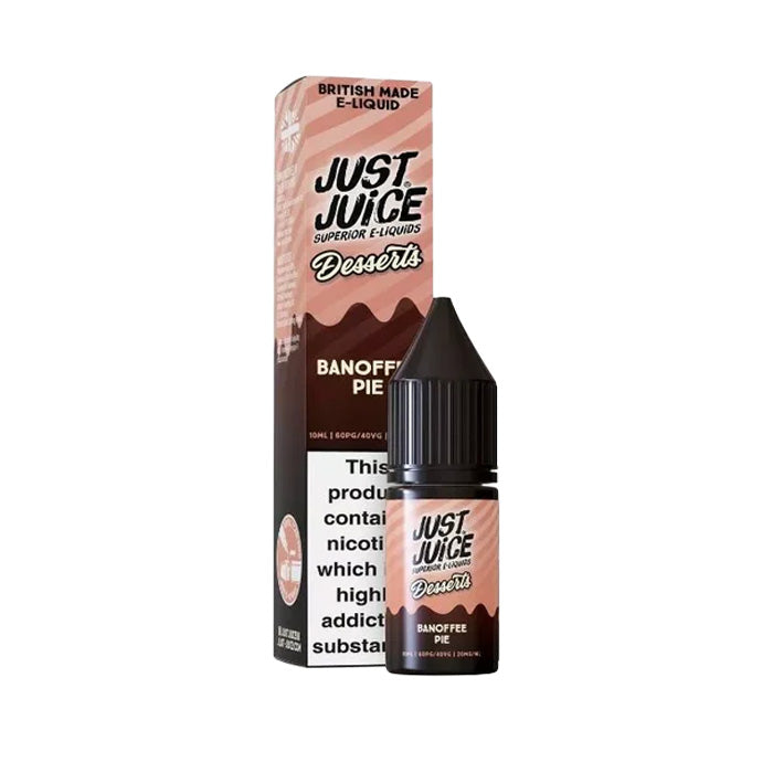 Banoffee Pie Nic Salt E-Liquid by Just Juice Dessert Salts