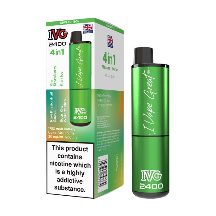 IVG 2400 Rechargeable Vape Kit Kiwi Edition