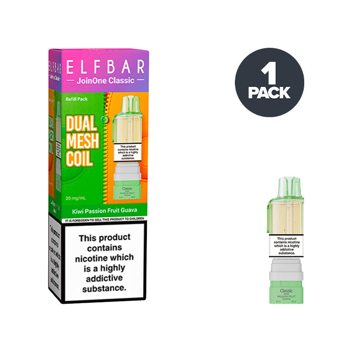 Kiwi Passion Fruit Guava Elf Bar JoinOne Refill Pack
