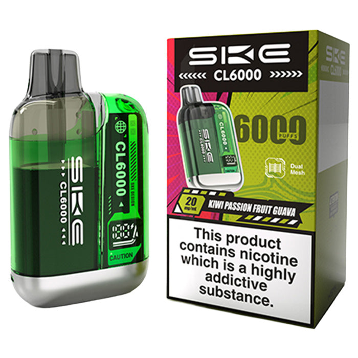 Kiwi Passion Fruit Guava SKE CL6000 Prefilled Pod Kit with Box
