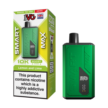 Lemon and Lime IVG Smart Max Prefilled Pod Kit and Box