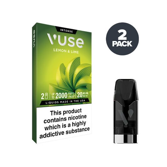 Lemon & Lime 20mg Vuse Intense Pod and Box