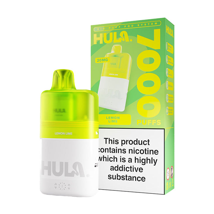 Lemon Lime Hula 7000 Prefilled Pod Kit and Box
