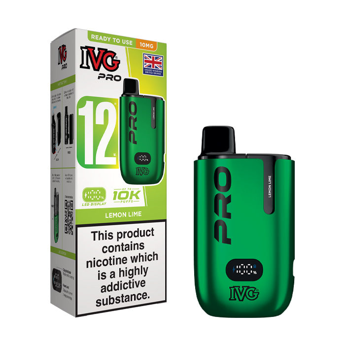 IVG Pro 12 10mg Prefilled Pod Kit - Lemon Lime