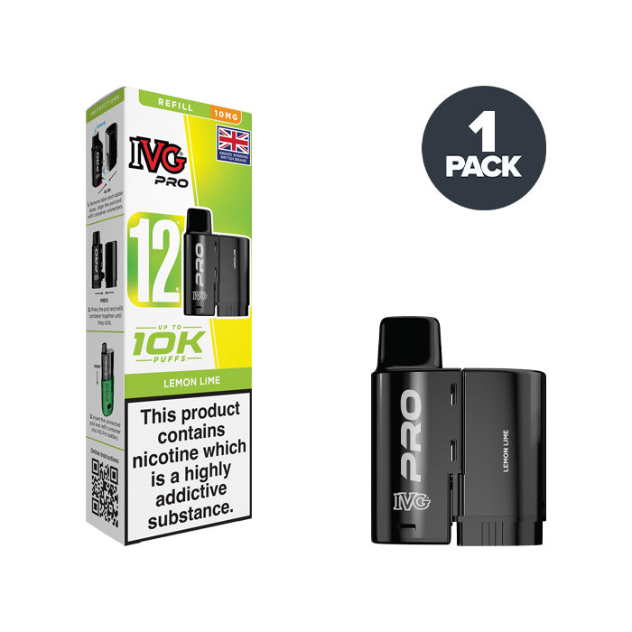 Lemon Lime IVG Pro 12 10mg Refill Pack