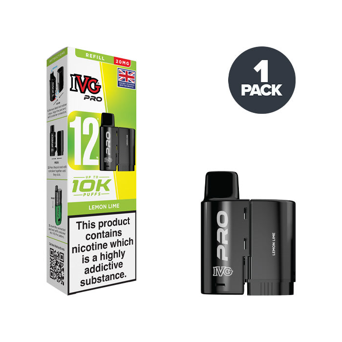 Lemon Lime IVG Pro 12 20mg Refill Pack
