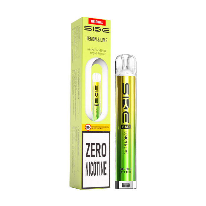 Lemon & Lime SKE Bar 600 0mg Prefilled Pod Kit and Box